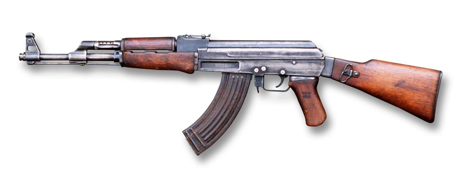 AK-47 Type II with wooden furniture, the most produced firearm in history