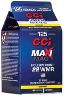 cci .22 WMR 40gr JHP – 125rd 2