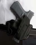 Desantis Mini Slide Holster – OWB LH Leather S/A Hellcat BLK 2