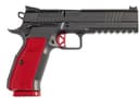 Dan W DWX 9mm 5″ OR/Rail, Blk/Rd 19-rd 1