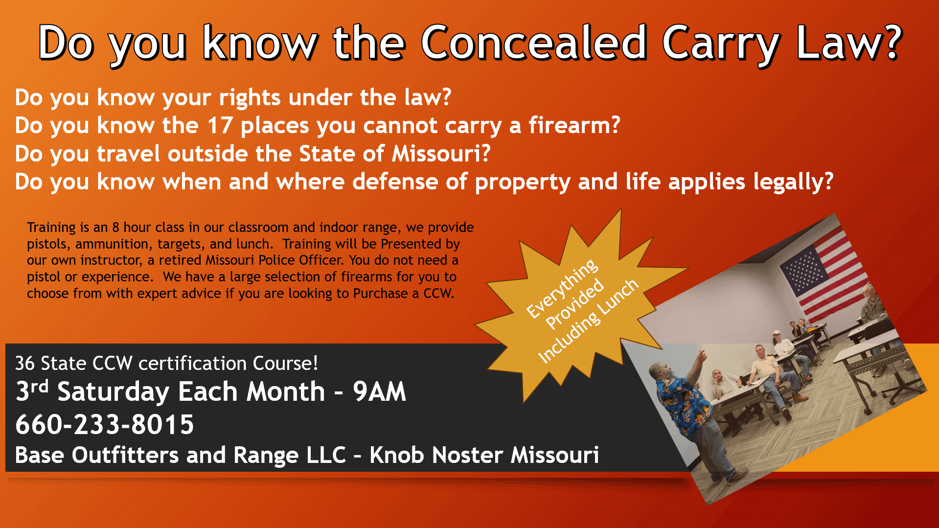 Base Outfitters CCW Certification logo