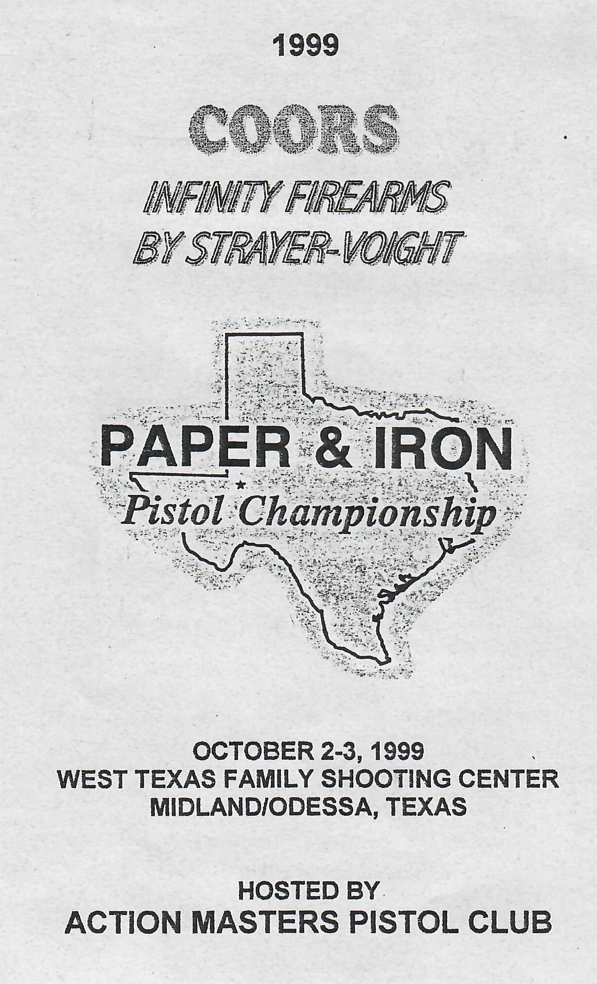 The Texas Paper and Iron Pistol Championship logo