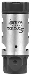 Odin Works MBATLAS5 Atlas Compensator 1/2-28 Threads 2.56″ OAL 1″ Diameter 5.56 2
