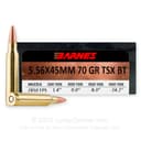 Barnes Bullets 5.56 NATO 70gr TSX – 20rd 3