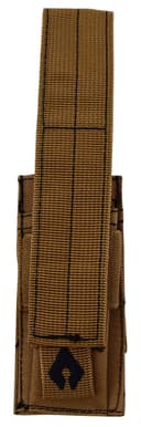 Advance Warrior Solutions PSMPTN Single Mag Pouch Pistol Tan 600D PVC Polyester MOLLE 4
