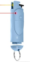 Guard Dog Accufire2 Pepper SPR – W/ Laser Sight & Keychain Blue 1