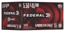 federal 5.56 NATO 55gr FMJ Brass – 100rd 1