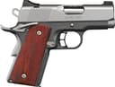 Kimber Mfg.,inc 3000245 Ultra CDP 45 ACP 7+1 3″ Satin Silver/KimPro II Front Serrations Charcoal Gray/KimPro II Rosewood Grip 3