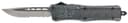 CobraTec Knives MSCFTK1MDS CTK-1 Medium 3″ OTF Drop Point Part Serrated D2 Steel Blade/ Carbon Fiber Aluminum Handle Features Glass Breaker Includes Pocket Clip 1