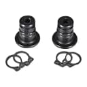 Sordin Arc Rail Adapters (sara) Ess Stud Replacements Black 1