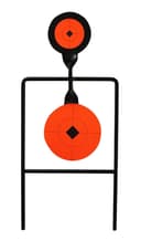 Birchwood Casey 46344 World of Targets Super Double Mag Spinner 4.50″/6″ Handgun Black/Orange Steel Circle w/Crosshair & Diamond 0.37″ Thick Standing 2