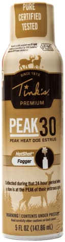 Tinks W5503 Peak30 Hot Shot Deer Doe In Estrus Scent 5 oz Fogger 4