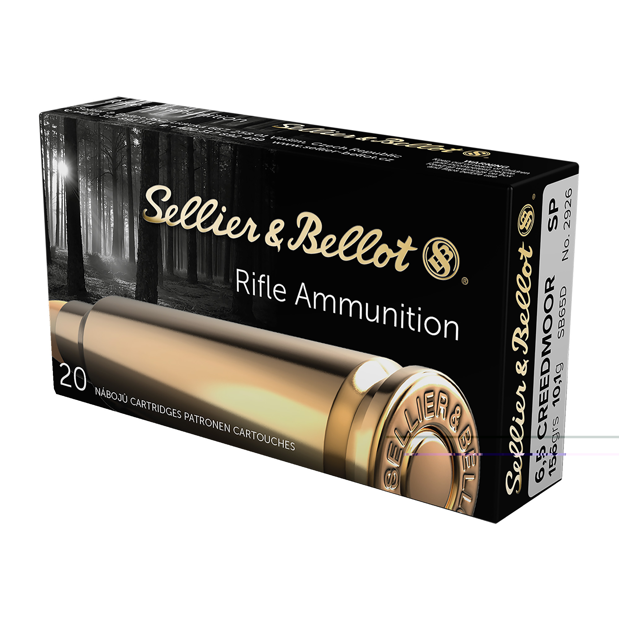 sellier-bellot 6.5 Creedmoor 156gr SP – 20rd 3