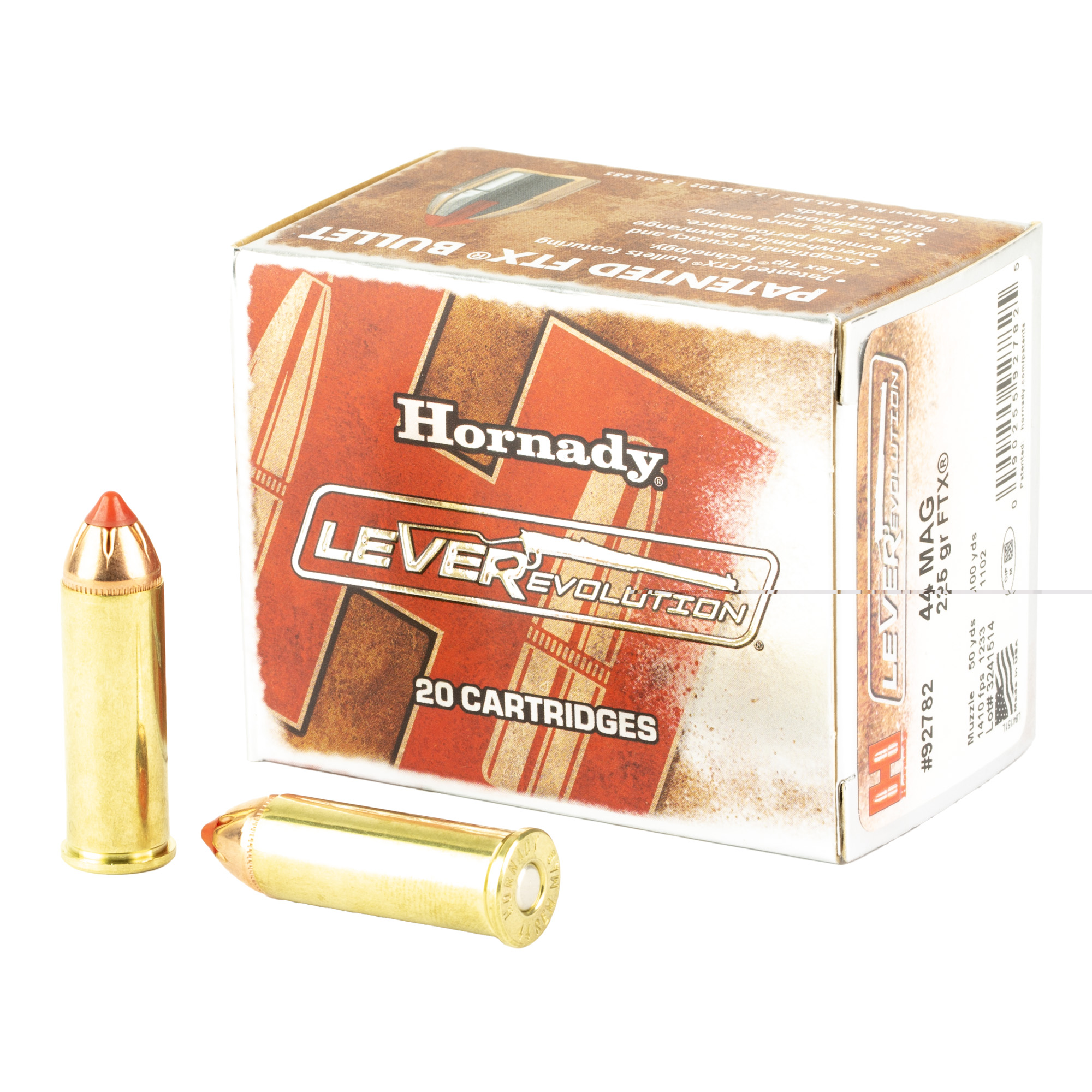 hornady .44 Magnum 225gr – 20rd 2