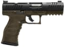 Walther Arms 5220307 WMP Full Size Frame 22 WMR 15+1 4.50″ Black Steel Barrel, Black Optic Ready/Serrated Slide, OD Green Polymer Frame w/Picatinny Rail, Textured Polymer Grip 1