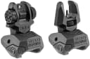 FAB Defense FXFRBS Front/Rear Folding Back-Up Sights AR-15/ M16/ M4 Low Profile Dual Aperture Rear Sight Black Polymer and Metal 3