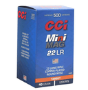 cci .22 LR 40gr – 500rd 2