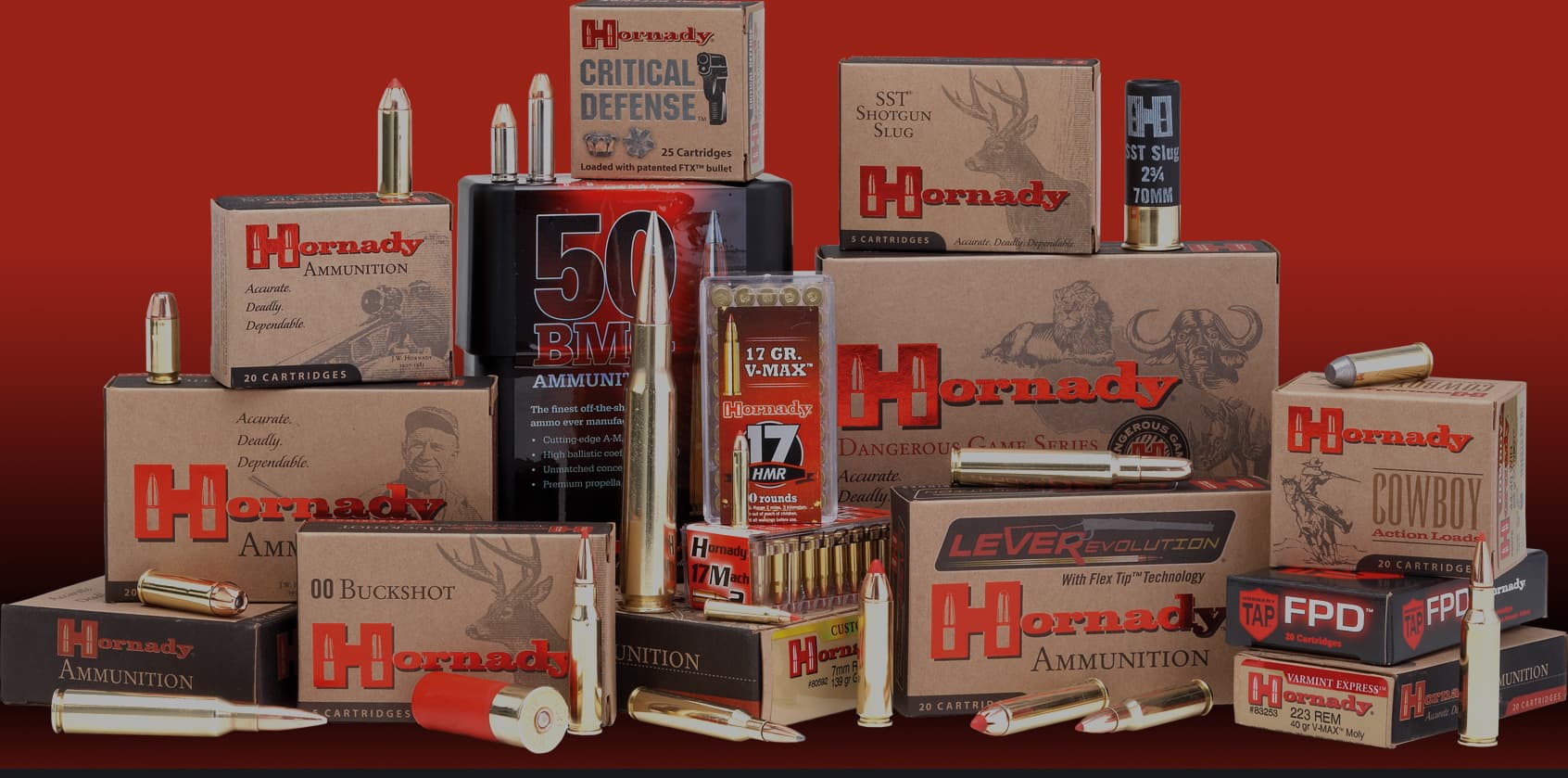 Accurate, Deadly, Dependable ‑ Hornady Manufacturing logo