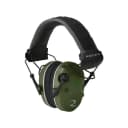 Radians Quad Mic Electronic Earmuff 3.5mm Stereo Jack 24NRR Military Green/Black 1