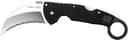 Cold Steel CS22KFS Tiger Claw 3.50″ Folding Hawkbill Serrated Stonewashed American S35VN Blade/6″ Matte Black w/Ring G10 Handle Includes Belt Clip 2
