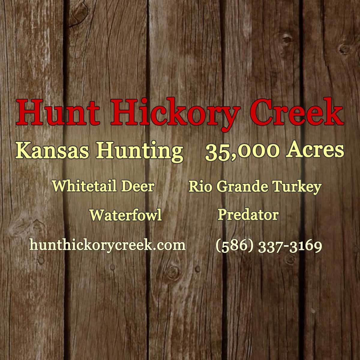 Hunt Hickory Creek logo