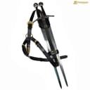 Mythrojan Geralt Twin Sword Back Scabbard – Ideal for LARP Cosplay and Medieval events – Full Grain Leather – Black 1