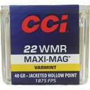 cci .22 WMR 40gr HP – 50rd 2