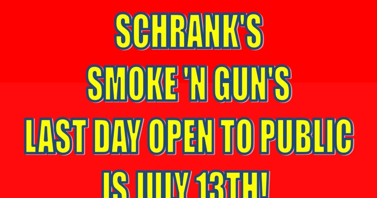 Schrank's Smoke 'N Gun logo