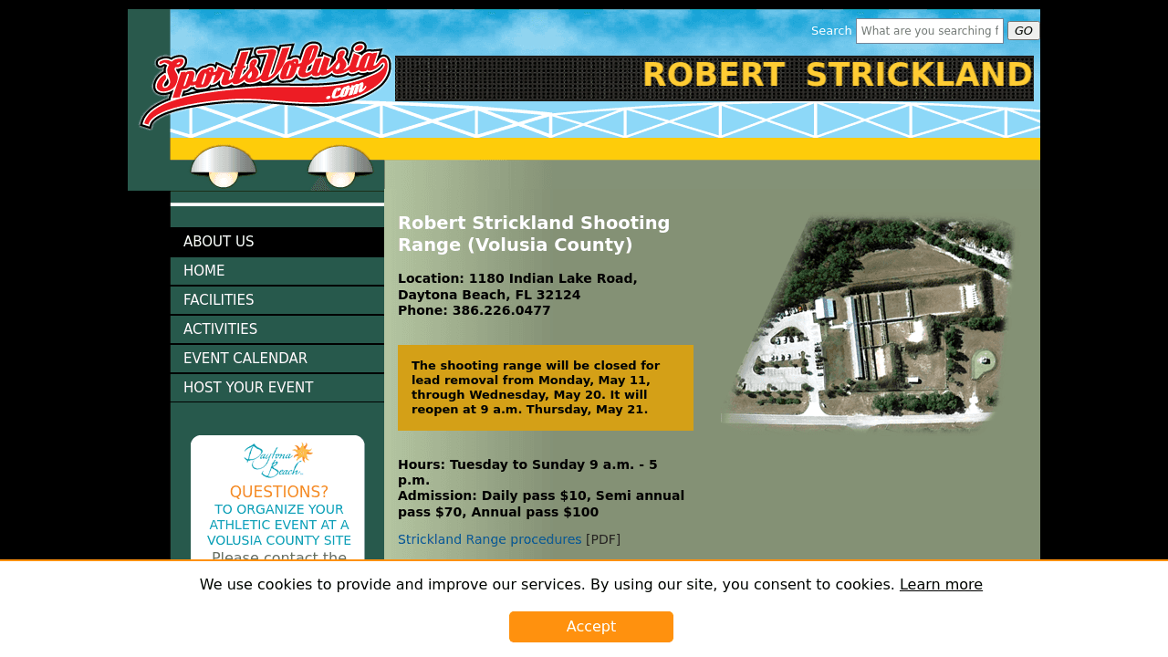 Robert Strickland Shooting Range logo