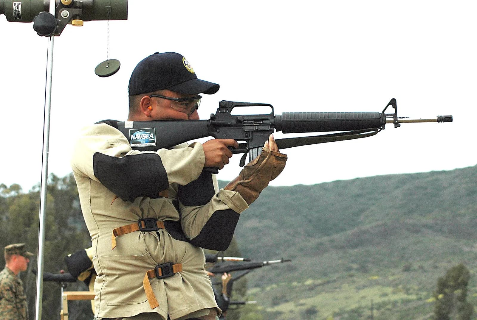 High-power rifle competitors at inter-service championship match