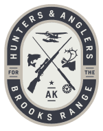 Hunt Fish Brooks Range logo